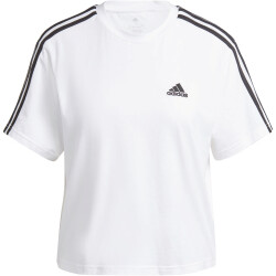 adidas Essentials 3-Streifen Crop-Top Freizeitshirt Damen...