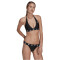 adidas Neckholder Bikini Damen 095A - black/white XS