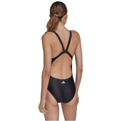 adidas Big Bars Graphic Badeanzug Damen 095A - black/silvio/white 38