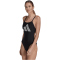 adidas 3-Streifen Print Badeanzug Damen 095A - black/white 34