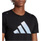 adidas Run Icons 3 Bar Logo Laufshirt Herren 095A - black M