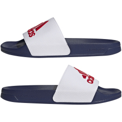 adidas Shower adilette Badelatschen Herren HQ6885 - cloud white/better scarlet/victory blue 39