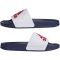 adidas Shower adilette Badelatschen Herren HQ6885 - cloud white/better scarlet/victory blue 39