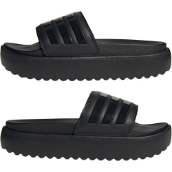 adidas Platform adilette Badelatschen Damen A0QM - cblack/cblack/cblack 37