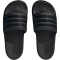 adidas Platform adilette Badelatschen Damen A0QM - cblack/cblack/cblack 37