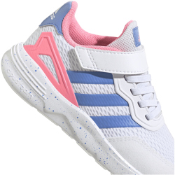 adidas Nebzed Elastic Lace Top Strap Laufschuhe Kinder 01F7 - ftwwht/blufus/beampk 31