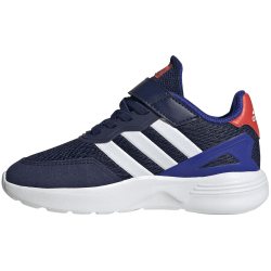 adidas Nebzed Elastic Lace Top Strap Laufschuhe Kinder 043A - dkblue/ftwwht/lucblu 31