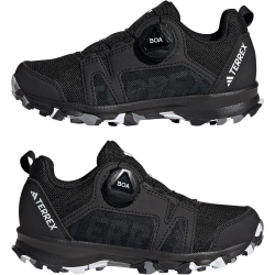 adidas TERREX Agravic Boa Trailrunning-Laufschuhe Kinder A0QM - cblack/ftwwht/grethr 28