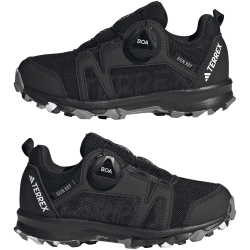 adidas TERREX Agravic Boa Regen Trailrunning-Laufschuhe Kinder HQ3496 - core black/cloud white/grey three 28