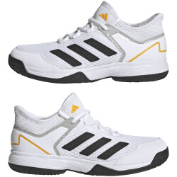 adidas Ubersonic 4 Kids Tennisschuhe Kinder 01F7 - ftwwht/cblack/sogold 32