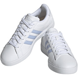 adidas Grand Court Cloudfoam Comfort Sneaker Damen 01F7 - ftwwht/bludaw/sildaw 38