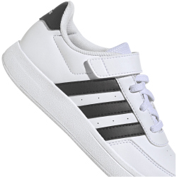 adidas Breaknet Court Elastic Lace and Top Strap Sneaker Kinder 01F7 - ftwwht/cblack/cblack 28