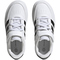 adidas Breaknet Court Elastic Lace and Top Strap Sneaker Kinder 01F7 - ftwwht/cblack/cblack 28