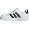 adidas Breaknet Court Elastic Lace and Top Strap Sneaker Kinder 01F7 - ftwwht/cblack/cblack 28