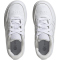 adidas Breaknet Court Lace Sneaker Kinder 01F7 - ftwwht/ftwwht/greone 35