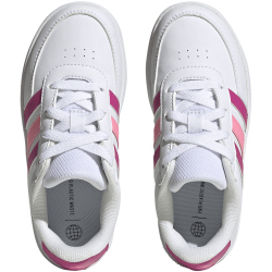 adidas Breaknet Court Lace Sneaker Kinder 01F7 - ftwwht/lucfuc/beampk 35