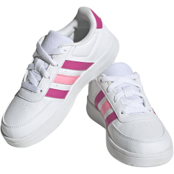 adidas Breaknet Court Lace Sneaker Kinder 01F7 - ftwwht/lucfuc/beampk 35