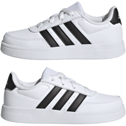 adidas Breaknet Court Lace Sneaker Kinder 01F7 - ftwwht/cblack/cblack 30