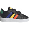adidas Grand Court Hook and Loop Sneaker Kinder A0QM - cblack/lucblu/cougrn 20