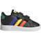 adidas Grand Court Hook and Loop Sneaker Kinder A0QM - cblack/lucblu/cougrn 20