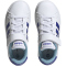 adidas Grand Court Elastic Lace and Top Strap Sneaker mit Klettverschlu&szlig; Kinder 01F7 - ftwwht/lucblu/preblu 34