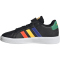adidas Grand Court Elastic Lace and Top Strap Sneaker mit Klettverschlu&szlig; Kinder A0QM - cblack/lucblu/cougrn 29