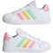 adidas Grand Court Lace-Up Sneaker Kinder 01F7 - ftwwht/pulmin/beampk 40