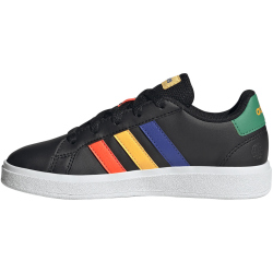 adidas Grand Court Lace-Up Sneaker Kinder A0QM - cblack/lucblu/cougrn 31