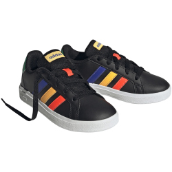 adidas Grand Court Lace-Up Sneaker Kinder A0QM - cblack/lucblu/cougrn 31