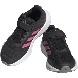 adidas RunFalcon 3.0 Elastic Lace Top Strap Sneaker Kinder A0QM - cblack/pulmag/gresix 28