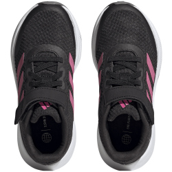 adidas RunFalcon 3.0 Elastic Lace Top Strap Sneaker Kinder A0QM - cblack/pulmag/gresix 35