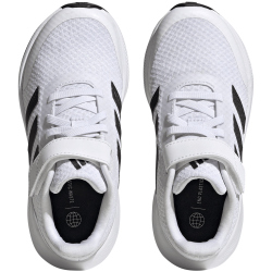 adidas RunFalcon 3.0 Elastic Lace Top Strap Sneaker Kinder 01F7 - ftwwht/cblack/ftwwht 28