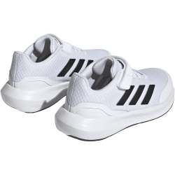 adidas RunFalcon 3.0 Elastic Lace Top Strap Sneaker Kinder 01F7 - ftwwht/cblack/ftwwht 28