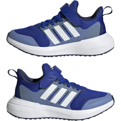 adidas FortaRun 2.0 Cloudfoam Elastic Lace Top Strap Sneaker AETB - lucblu/ftwwht/blufus 28