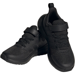 adidas FortaRun 2.0 Cloudfoam Elastic Lace Top Strap Sneaker A0QM - cblack/cblack/carbon 34