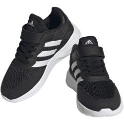 adidas Nebzed Elastic Lace Top Strap Sneaker Kinder A0QM - cblack/ftwwht/ftwwht 34