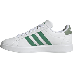 adidas Grand Court Comfort Cloudfoam Sneaker Herren HP2535 - cloud white/court green/silver green 38 2/3