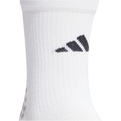 adidas Performance Crew Fu&szlig;ball Gripsocken 001A - white/black 37-39