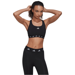 adidas Powerreact Medium-Support Techfit Sport-BH Damen 095A - black L A-C