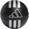 adidas 3-Streifen Rubber Mini-Basketball HM4972 - black/silver met. 3