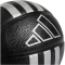 adidas 3-Streifen Rubber Mini-Basketball HM4972 - black/silver met. 3