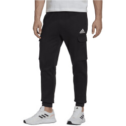 adidas Essentials Fleece Regular Cargohose Herren 095A - black/white S