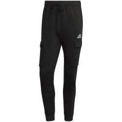adidas Essentials Fleece Regular Cargohose Herren 095A - black/white M