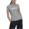 adidas LOUNGEWEAR Essentials Slim Logo T-Shirt Damen 83F7 - mgreyh/white XS/S
