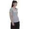 adidas LOUNGEWEAR Essentials Slim Logo T-Shirt Damen 83F7 - mgreyh/white XS/S