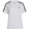 adidas Essentials Slim 3-Streifen T-Shirt Damen 001A - white/black 1X