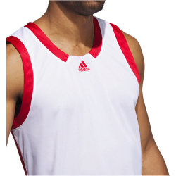 adidas Icon Squad Basketballtrikot Herren 001A - white/tmpwrd/tmpwrd M/T