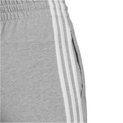 adidas Essentials Single Jersey 3-Streifen Jogginghose Damen 83F7 - mgreyh/white XS