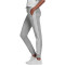 adidas Essentials Single Jersey 3-Streifen Jogginghose Damen 83F7 - mgreyh/white XS