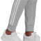 adidas Essentials Single Jersey 3-Streifen Jogginghose Damen 83F7 - mgreyh/white XS